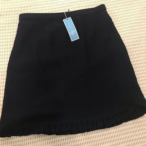 SOLD NWT Draper James Navy Blue skirt with ruffle